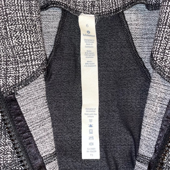 Lululemon Define Zip Up Jacket Coco Pique Black - Picture 14 of 16